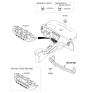 Diagram for 2012 Kia Rio A/C Switch - 972501W060