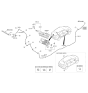 Diagram for Kia Rio Wiper Arm - 988152P000