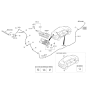 Diagram for 2014 Kia Rio Windshield Wiper - 988512K000