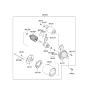 Diagram for 2013 Kia Soul Starter Drive Gear - 361452B102