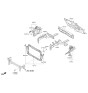 Diagram for 2012 Kia Rio Radiator Support - 641011W001