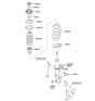 Diagram for Kia Rio Coil Springs - 546301W211