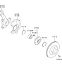 Diagram for Kia Rio Steering Knuckle - 517151W000