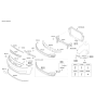 Diagram for Kia Rio Grille - 865611W000