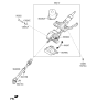Diagram for Kia Rio Steering Shaft - 564001R200