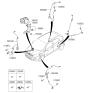 Diagram for 2013 Kia Rio ABS Sensor - 598301W000