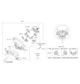 Diagram for 2012 Kia Rio Steering Wheel - 561001W080HU