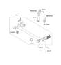 Diagram for 2015 Kia Rio Axle Beam - 551001W100