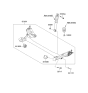 Diagram for 2013 Kia Rio Axle Beam - 551001W100