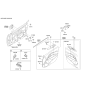 Diagram for 2014 Kia Rio Power Window Switch - 935701W155