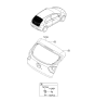 Diagram for 2017 Kia Rio Door Hinge - 797701J000