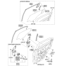 Diagram for 2014 Kia Rio Window Regulator - 834011W010