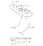 Diagram for 2013 Kia Rio Fuel Tank Strap - 312111W000