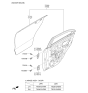 Diagram for Kia Rio Door Hinge - 793302V000