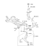 Diagram for 2013 Kia Rio Front Cross-Member - 624001W000