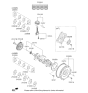 Diagram for Kia Rio Crankshaft - 231102B610A