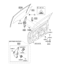 Diagram for 2016 Kia Rio Window Regulator - 824011W000