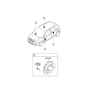 Diagram for 2016 Kia Rio Car Speakers - 963301W500