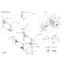 Diagram for 2015 Kia Optima Fan Shroud - 253502T500