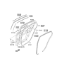 Diagram for 2015 Kia Optima Door Seal - 831304C000