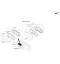 Diagram for Kia Optima Speedometer - 940312T270