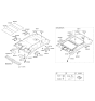 Diagram for 2013 Kia Optima Hybrid Sun Visor - 852012T54087