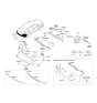 Diagram for 2015 Kia Optima Bumper - 866114C500