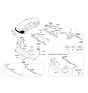 Diagram for Kia Optima Bumper - 866114C500