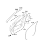 Diagram for 2014 Kia Optima Door Seal - 821304C000