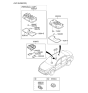 Diagram for Kia Optima Interior Light Bulb - 928222T500