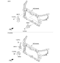 Diagram for 2013 Kia Optima Hybrid Horn - 966104U000