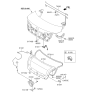 Diagram for 2015 Kia Optima Weather Strip - 873214C500