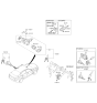 Diagram for Kia Optima Hybrid Door Lock Cylinder - 819702TA00