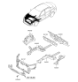 Diagram for 2014 Kia Optima Radiator Support - 641014C500