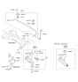 Diagram for Kia Optima Control Arm - 545014C000