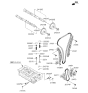 Diagram for 2014 Kia Optima Timing Chain Tensioner - 244102G806