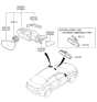 Diagram for Kia Optima Car Mirror - 876204C510