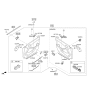 Diagram for Kia Optima Hybrid Mirror Switch - 935732T010