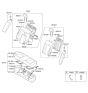 Diagram for 2014 Kia Optima Armrest - 899004C030AWA