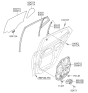 Diagram for 2014 Kia Optima Window Run - 835414C000