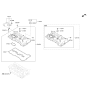 Diagram for 2012 Kia Sorento Valve Cover Gasket - 224412G670