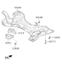 Diagram for 2015 Kia Optima Front Cross-Member - 624004C100