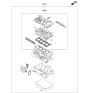 Diagram for 2014 Kia Optima Cylinder Head Gasket - 209102GK04