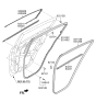 Diagram for Kia Sportage Door Moldings - 83850D9000