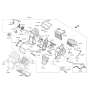 Diagram for Kia Sportage Evaporator - 97139D3000