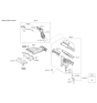 Diagram for Kia Sportage Air Filter Box - 28110D3300