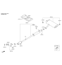 Diagram for 2019 Kia Sportage Exhaust Pipe - 28650D9670