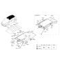 Diagram for 2020 Kia Sportage Sun Visor - 85210D9110ED