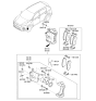 Diagram for 2021 Kia Sportage Brake Pad Set - 58101D3A11