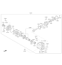 Diagram for Kia Pinion Bearing - 473634G100